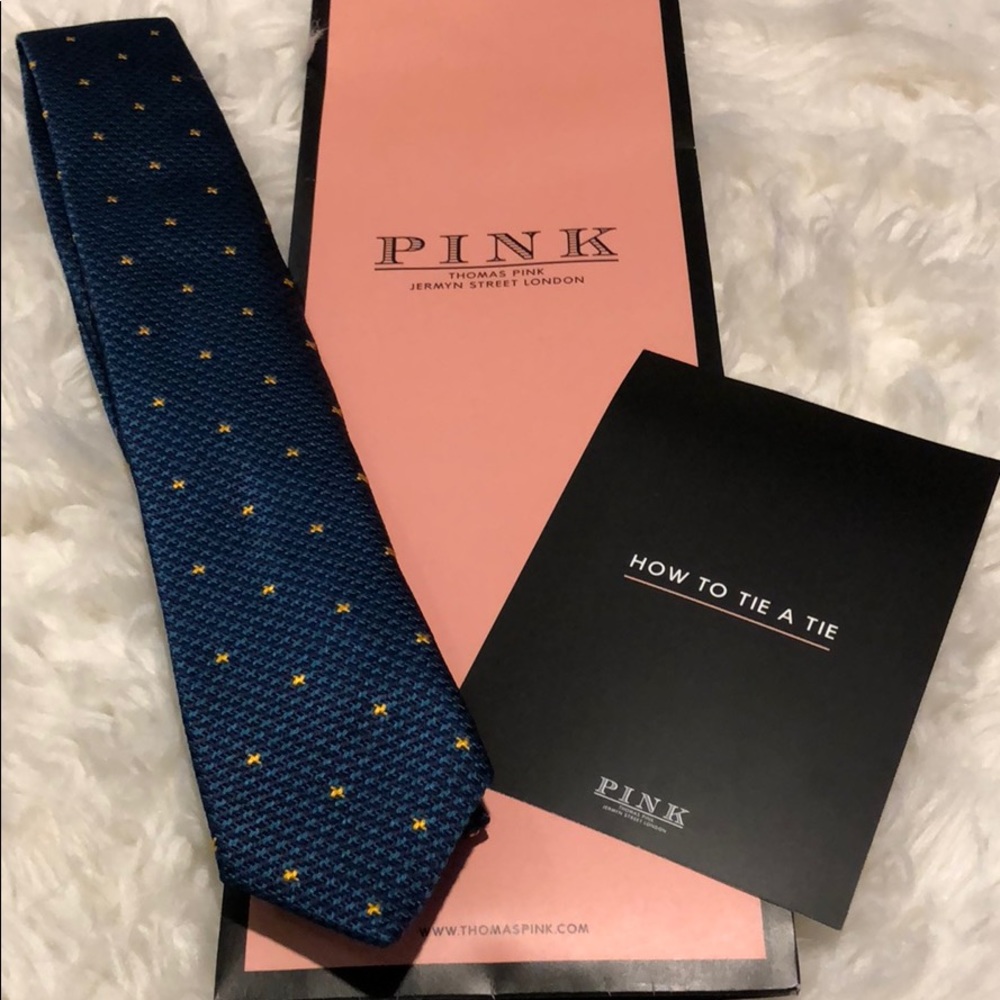 ✨NEW✨ Thomas Pink Jeremyn St London Tie Navy Blue
